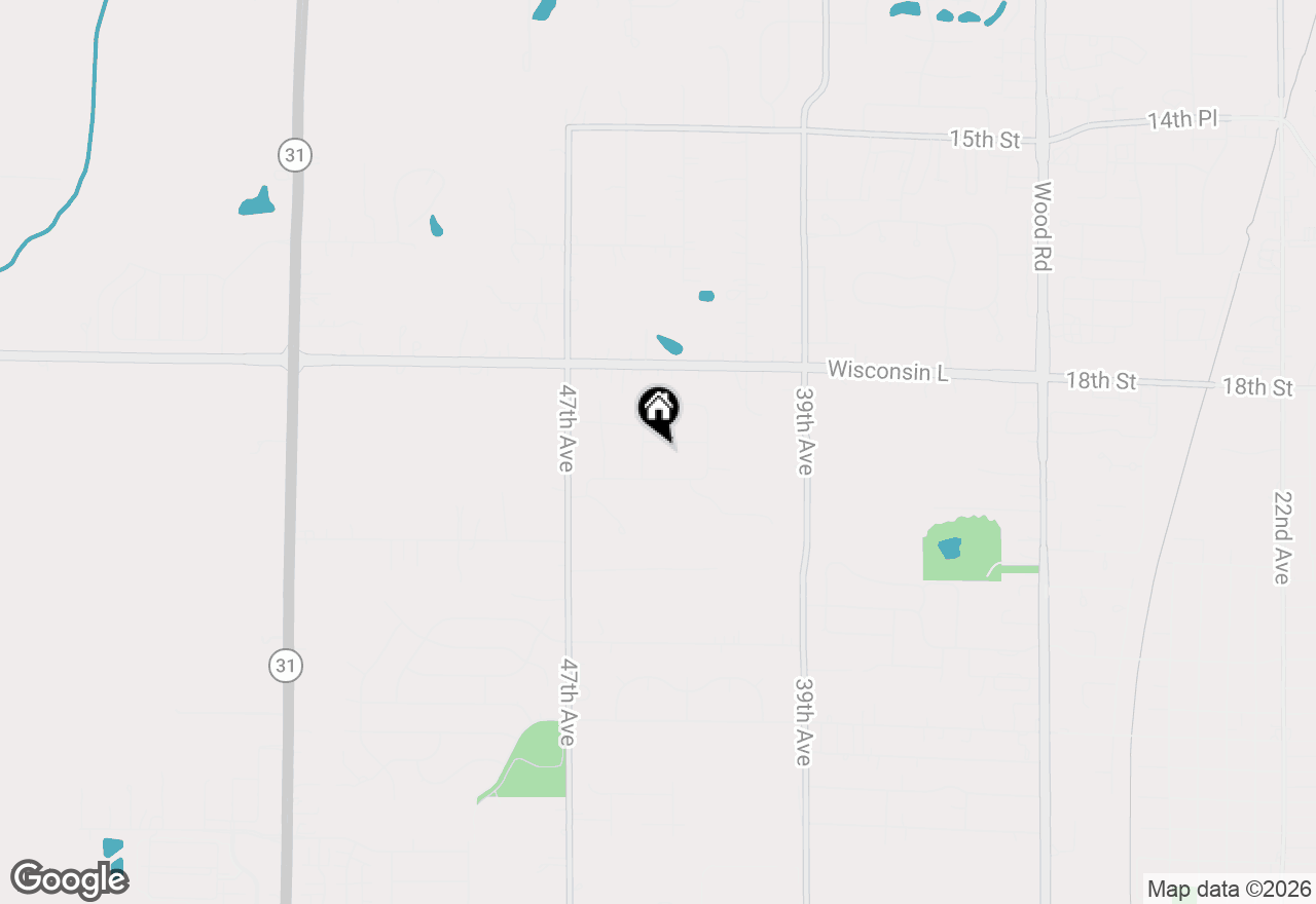 Map of 4425 20th St, Kenosha, WI 53144