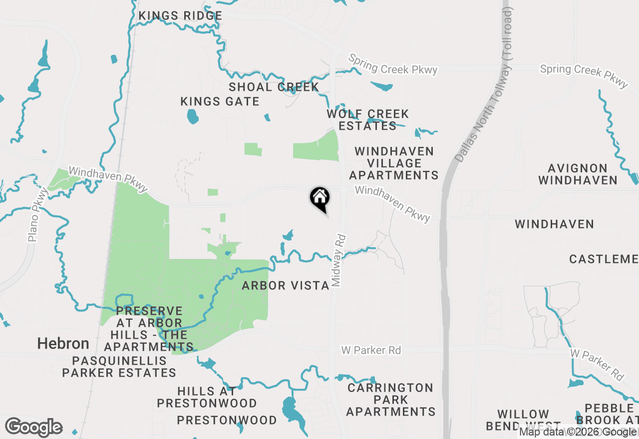 Map of 6425 Willowdale Drive, Plano, TX 75093