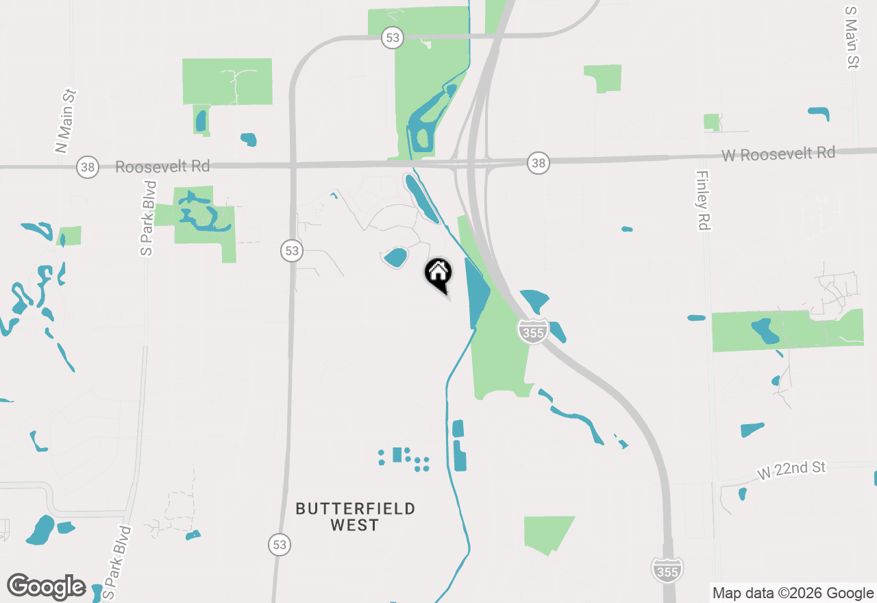 Map of 985 Chapel Court N, Glen Ellyn, IL 60137