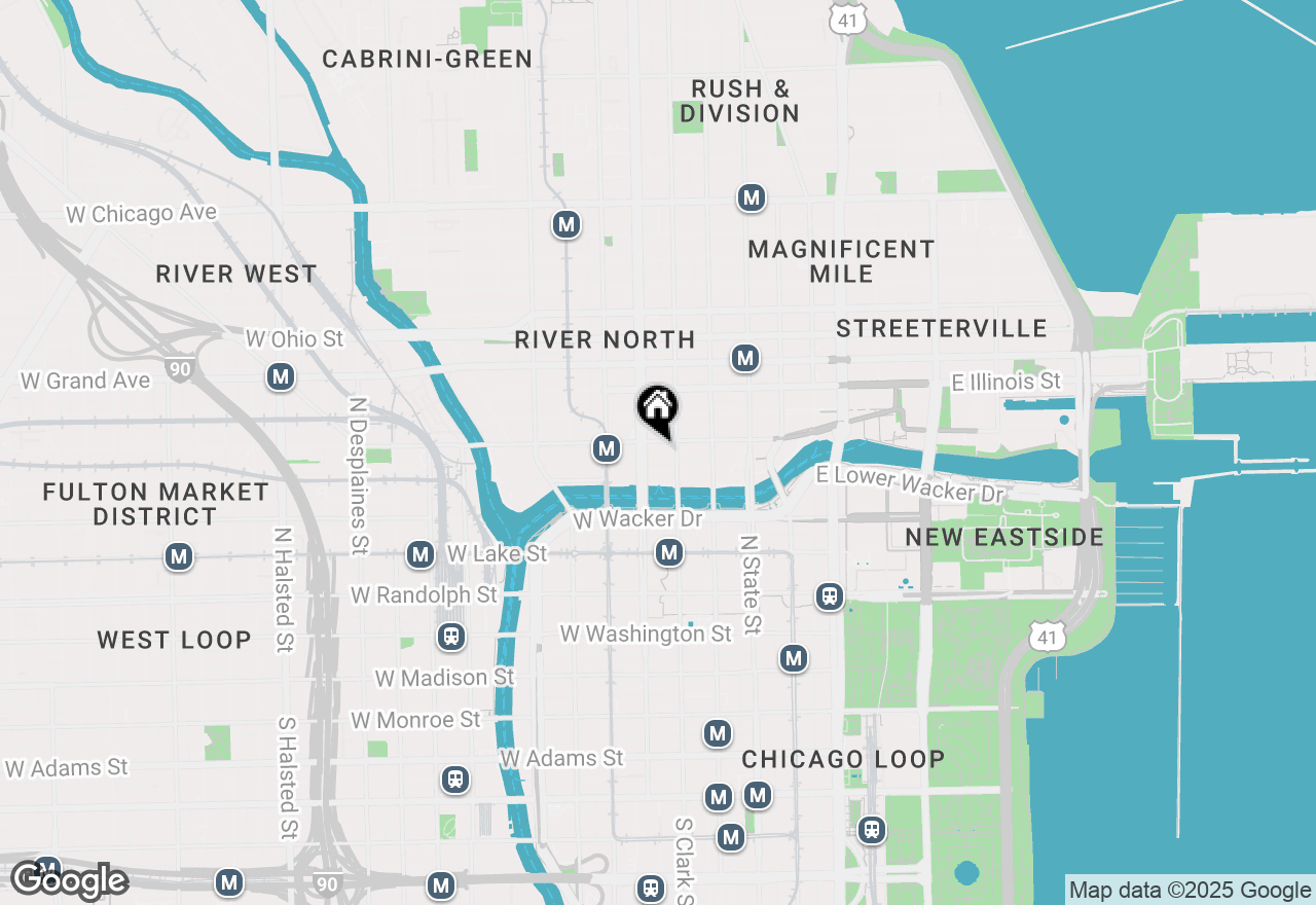 Map of 345 N Lasalle Drive #1902, Chicago, IL 60654