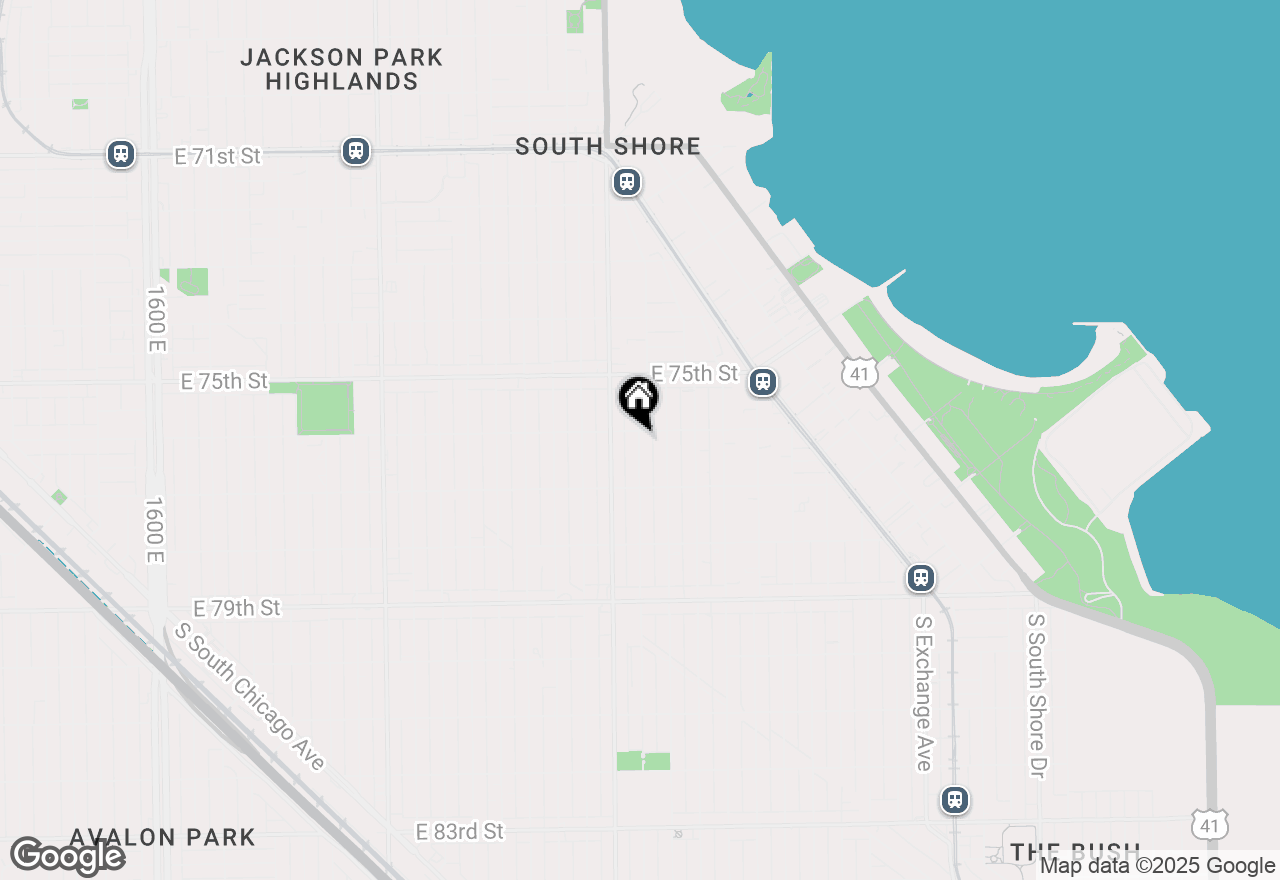 Map of 7608 S Phillips Avenue, Chicago, IL 60649