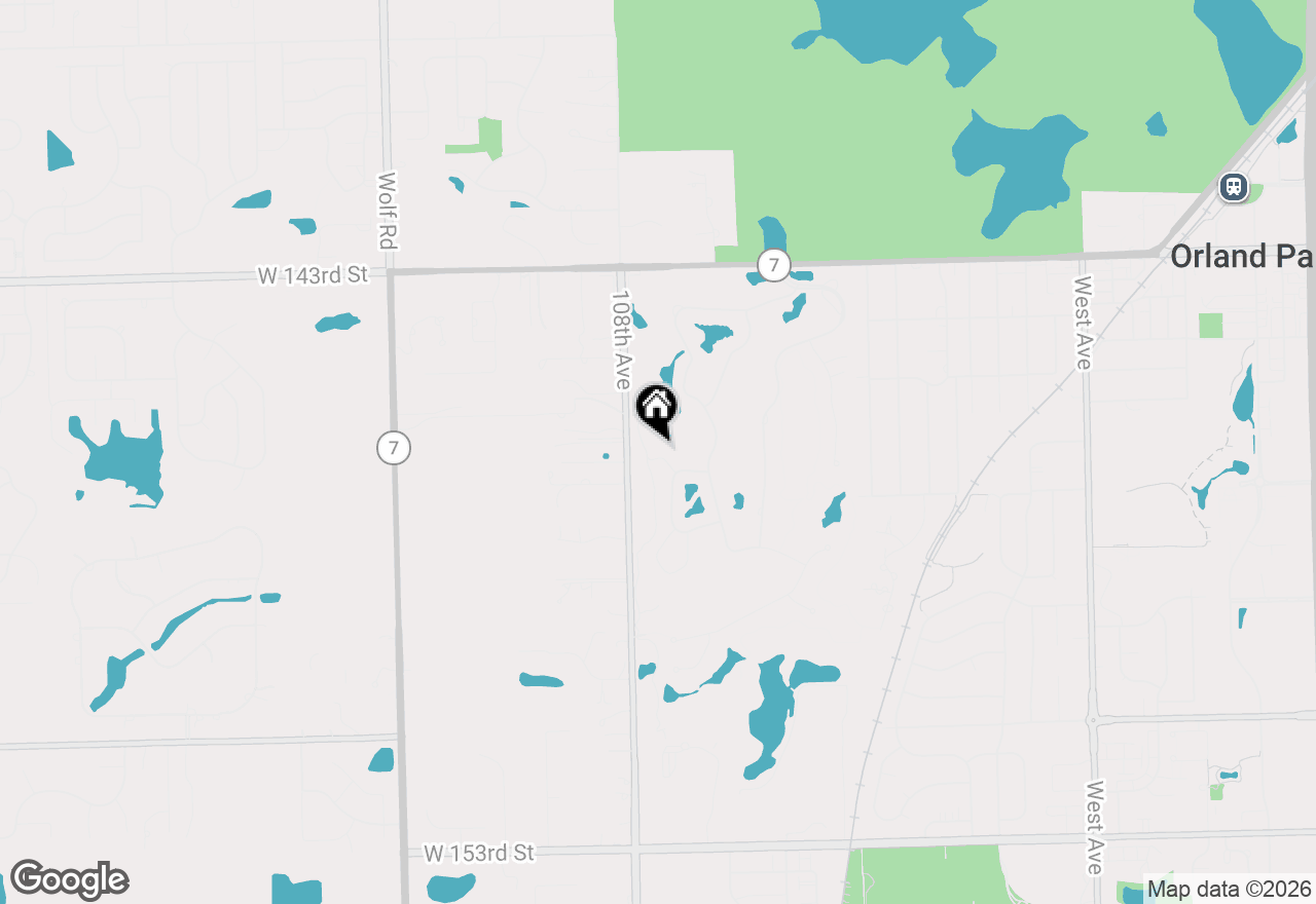 Map of 10724 Hollow Tree Court, Orland Park, IL 60462