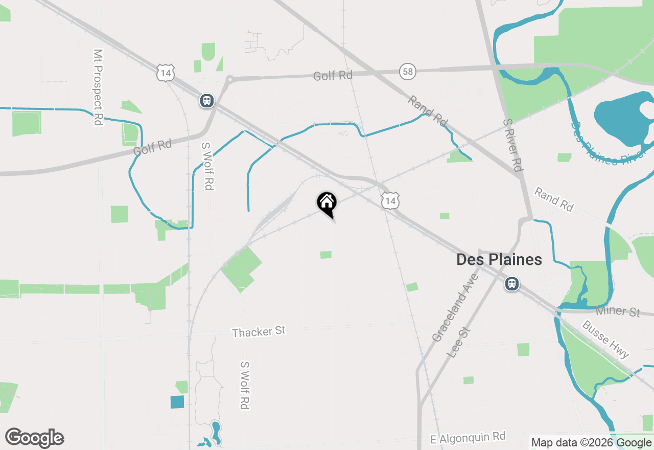 Map of 879 North Avenue, Des Plaines, IL 60016