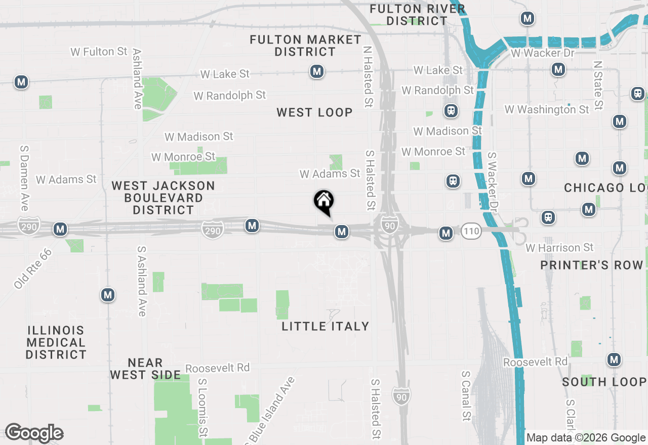 Map of 933 W Van Buren Street #823, Chicago, IL 60607