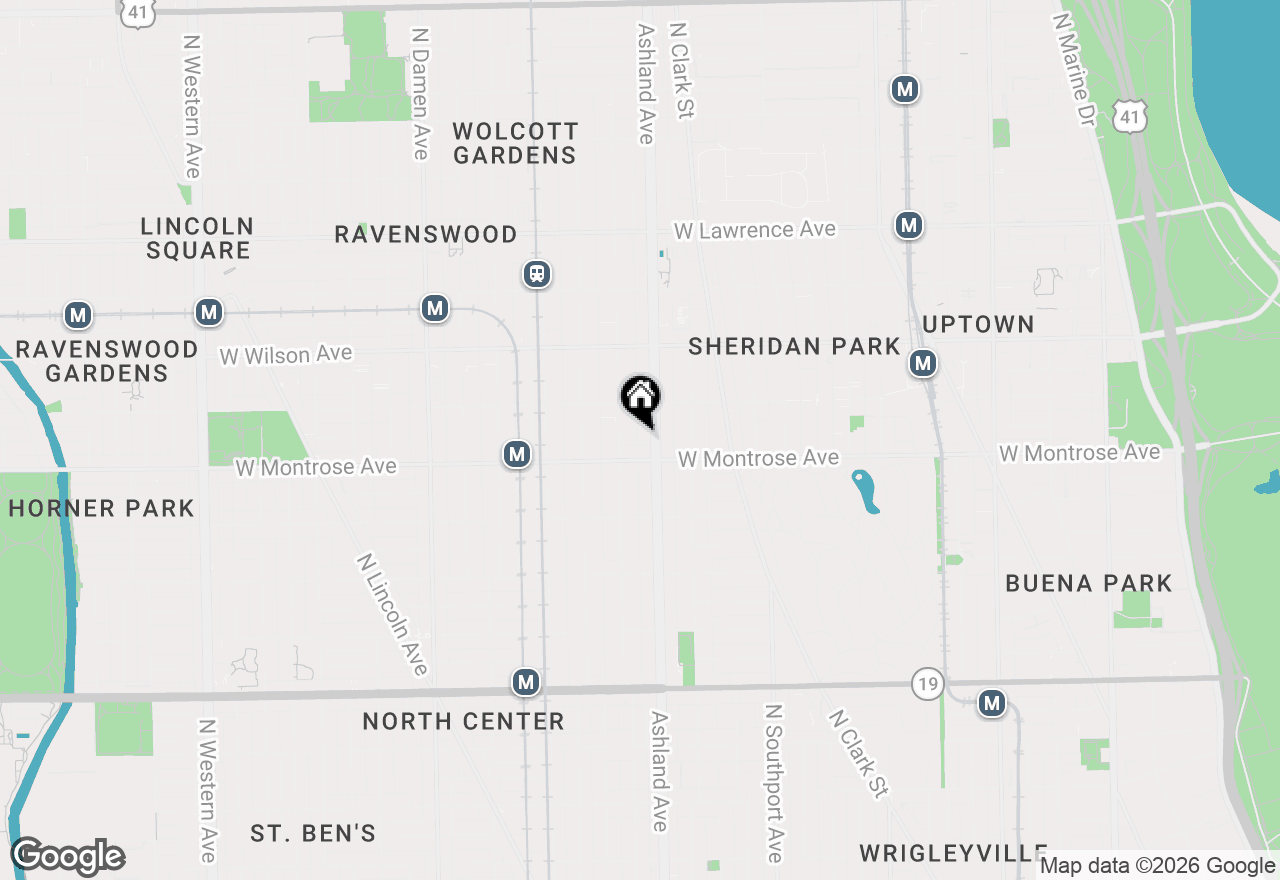 Map of 4416 1/2 N Ashland Avenue #3, Chicago, IL 60640