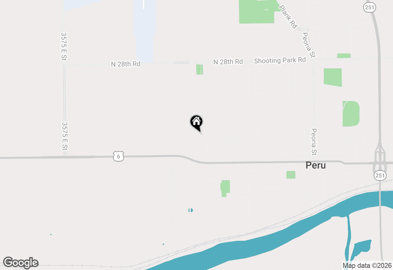 Map of 2939 7th Street, Peru, IL 61354