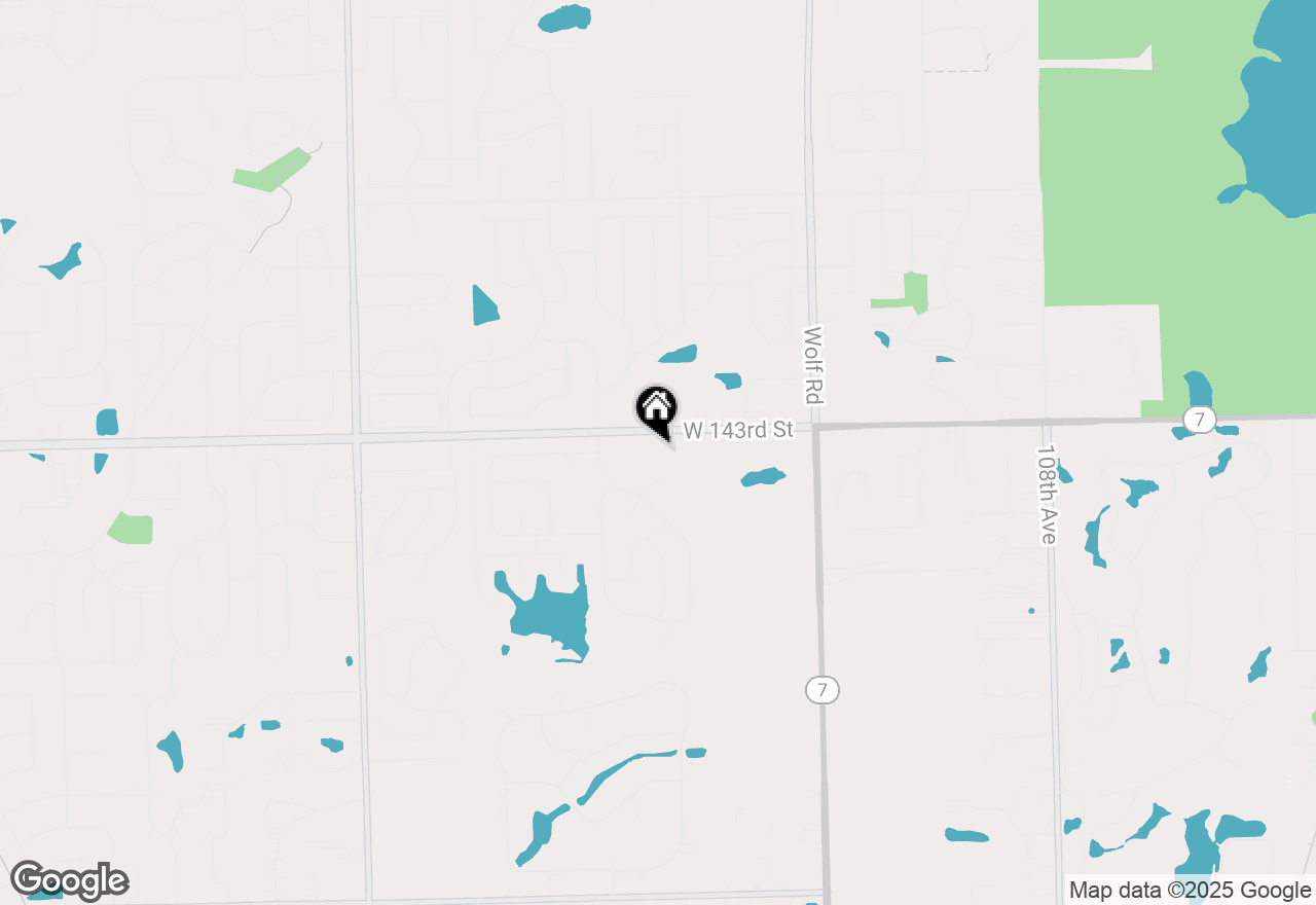 Map of 11501 W 143rd Street, Orland Park, IL 60467