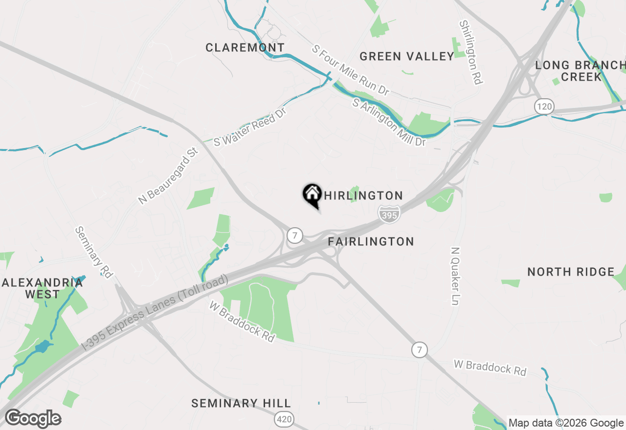 Map of 3052 S Buchanan Street #C2, Arlington, VA 22206