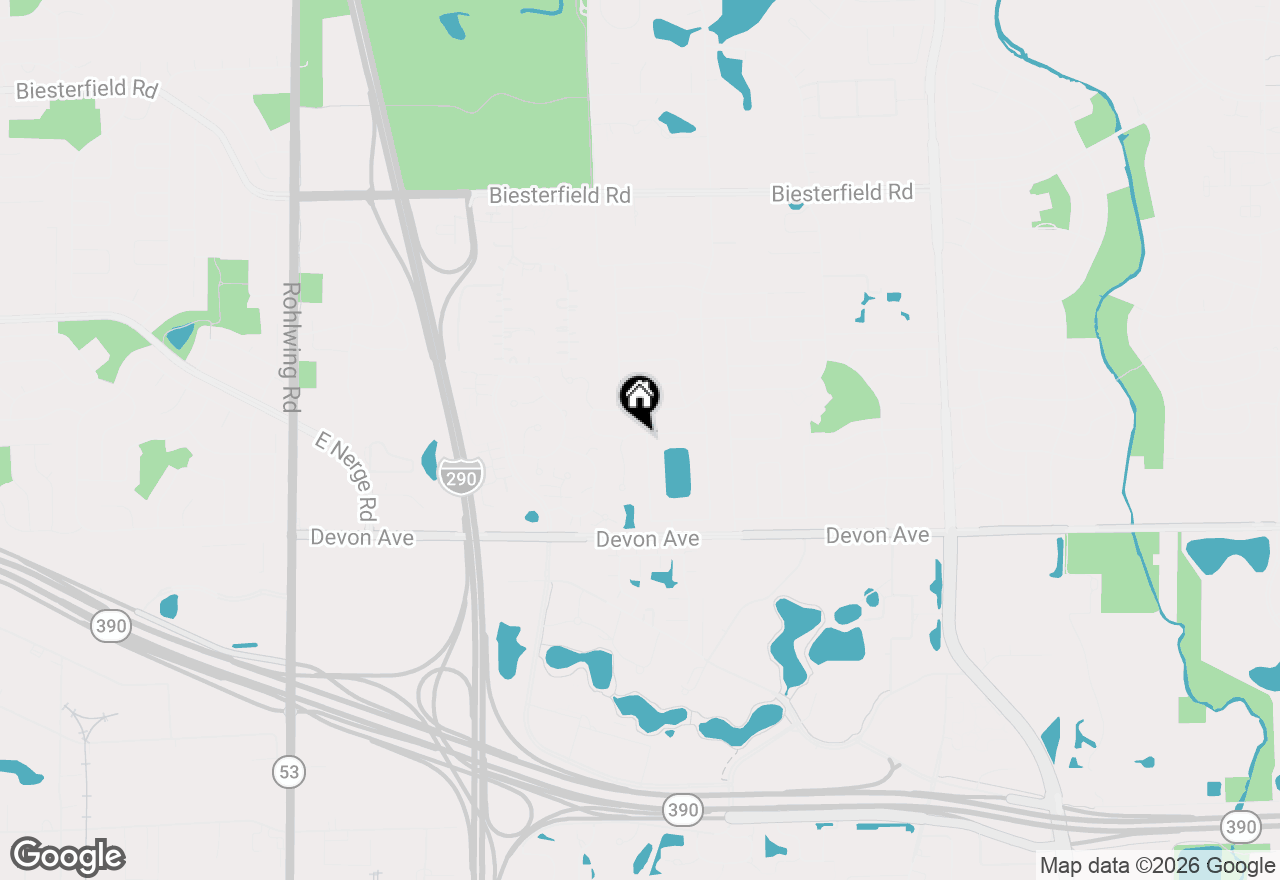 Map of 1222 Biscayne Drive, Elk Grove Village, IL 60007
