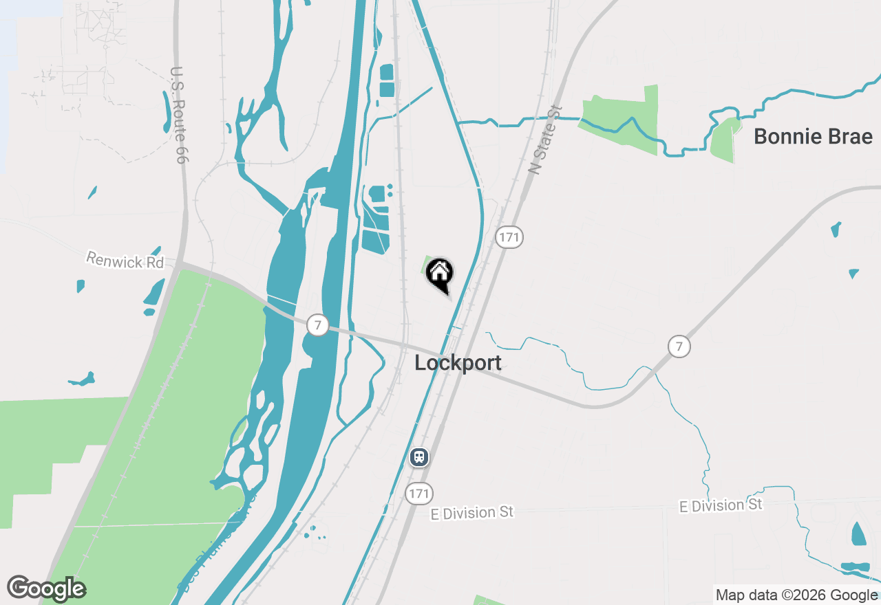 Map of 629 Clinton Street #1, Lockport, IL 60441