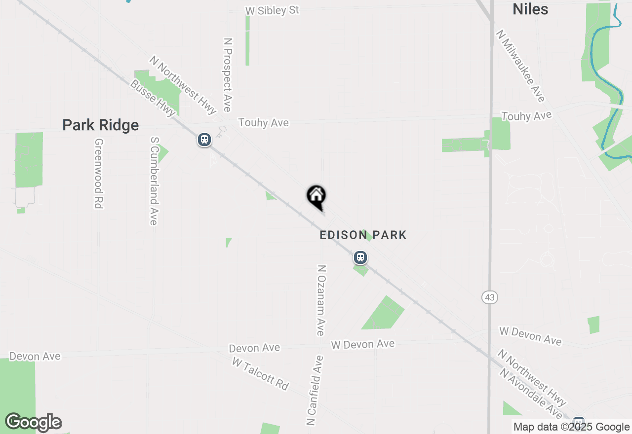 Map of 515 Summit Avenue #A, Park Ridge, IL 60068