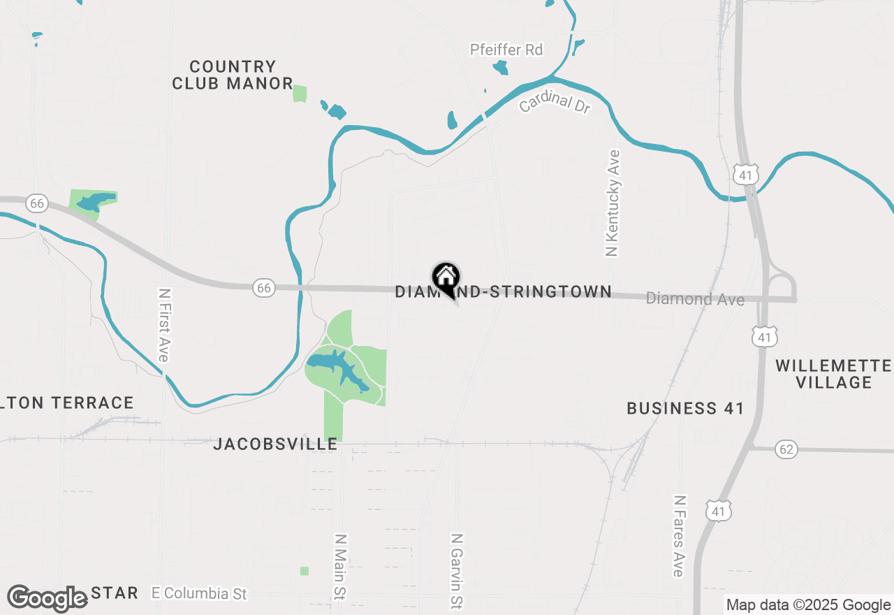 Map of 424 Richardt Avenue, Evansville, IN 47711