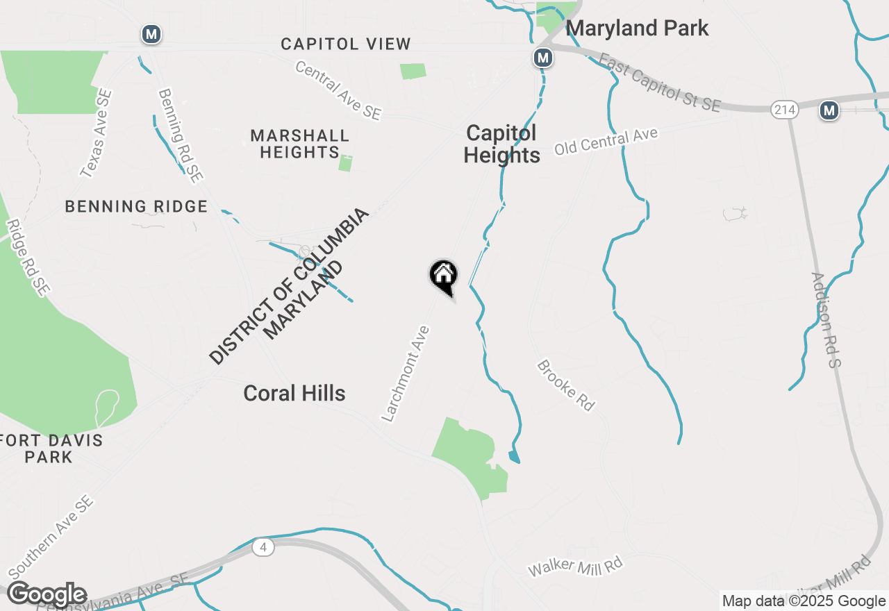 Map of 907 Mentor Avenue, Capitol Heights, MD 20743