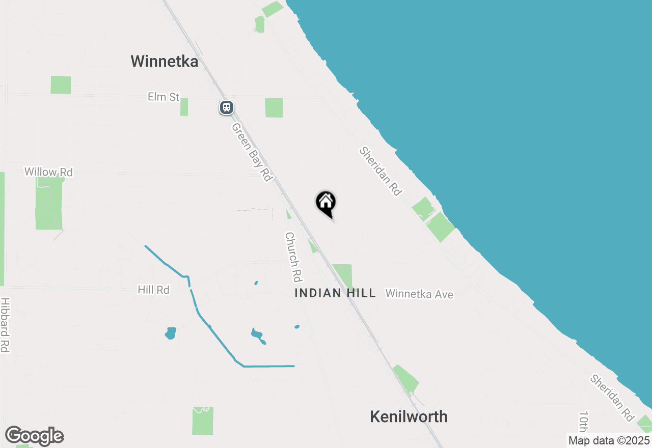 Map of 529 Elder Lane, Winnetka, IL 60093