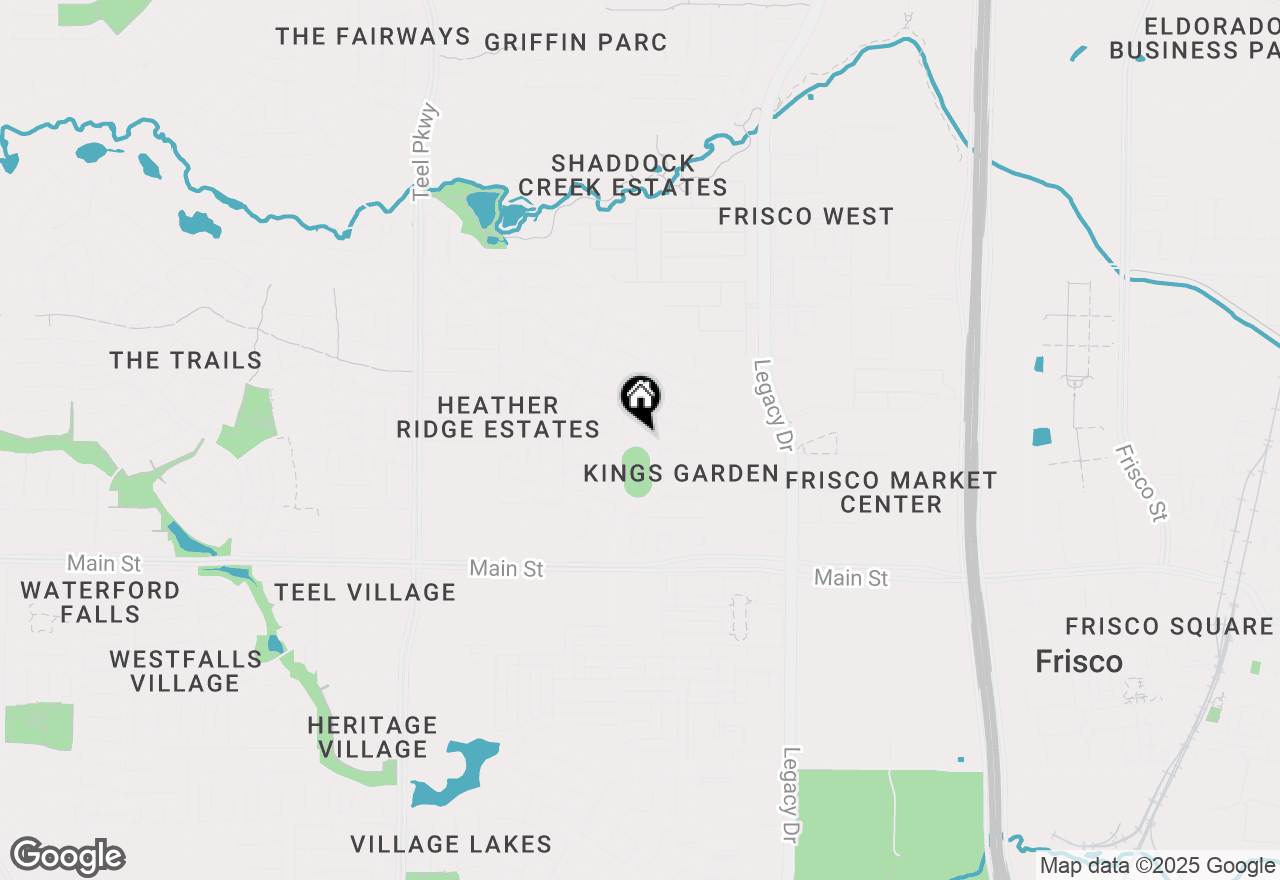 Map of 9578 Mirror Fountain Circle, Frisco, TX 75033