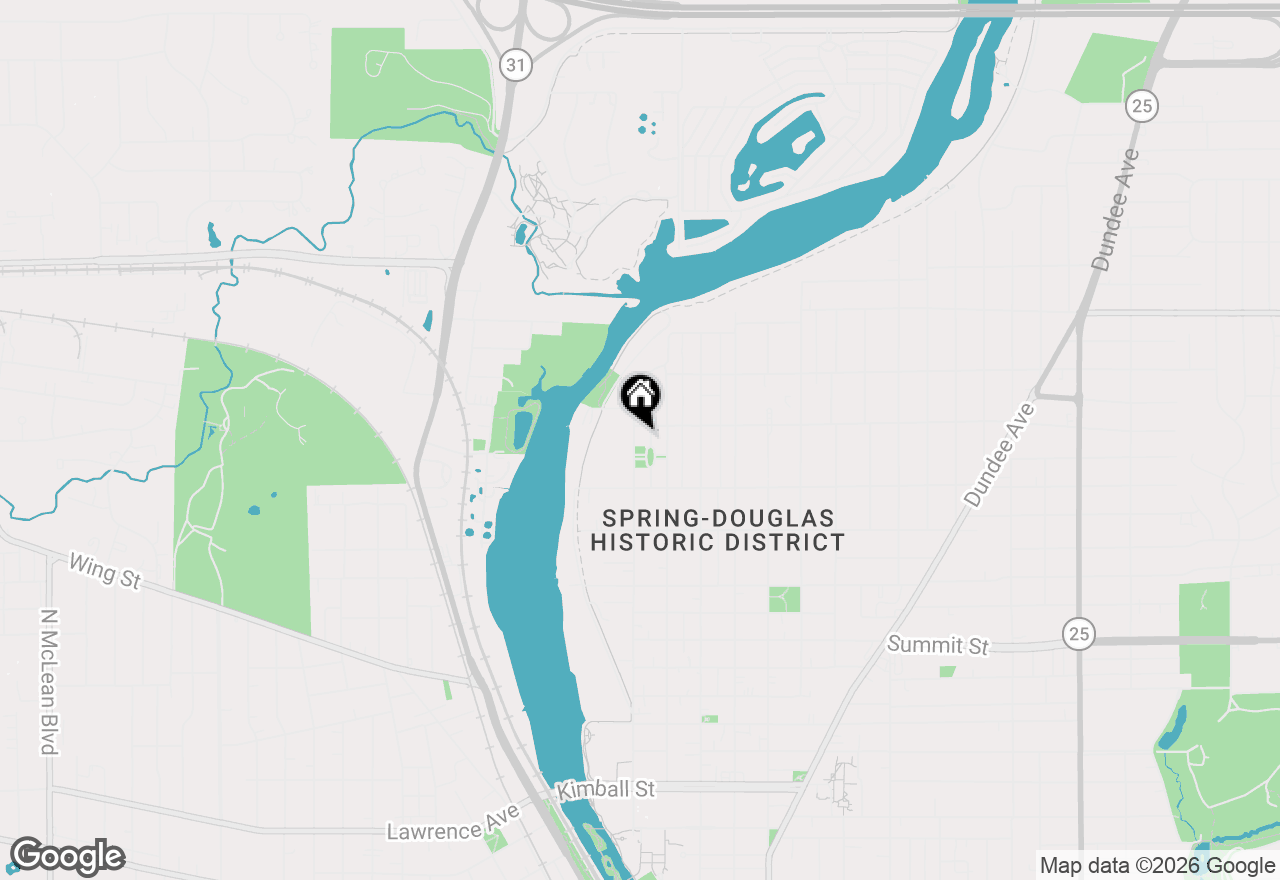 Map of 851 N Grove Avenue, Elgin, IL 60120