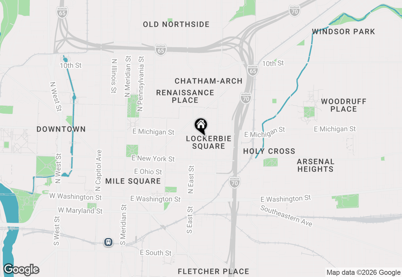 Map of 430 N Park Avenue #501, Indianapolis, IN 46202