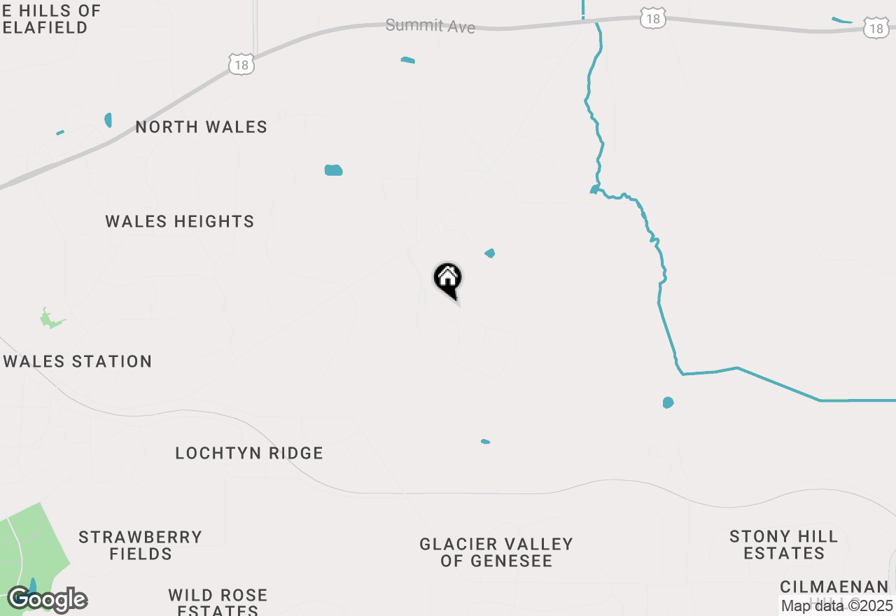 Map of 101 Legends Way, Wales, WI 53183
