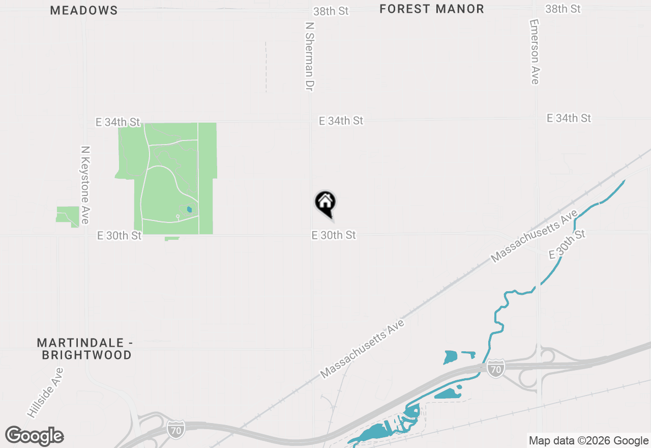 Map of 3829 E 31st Street, Indianapolis, IN 46218