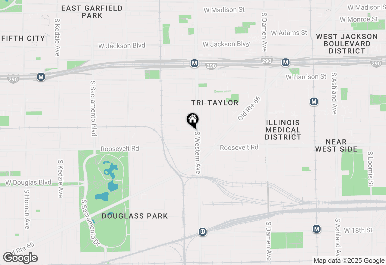 Map of 2417 W Fillmore Street #2, Chicago, IL 60612