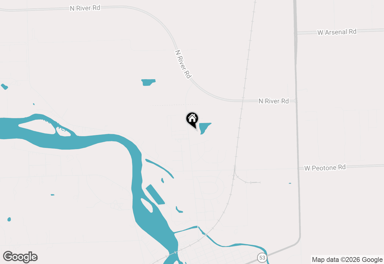 Map of 307 Derby Court, Wilmington, IL 60481