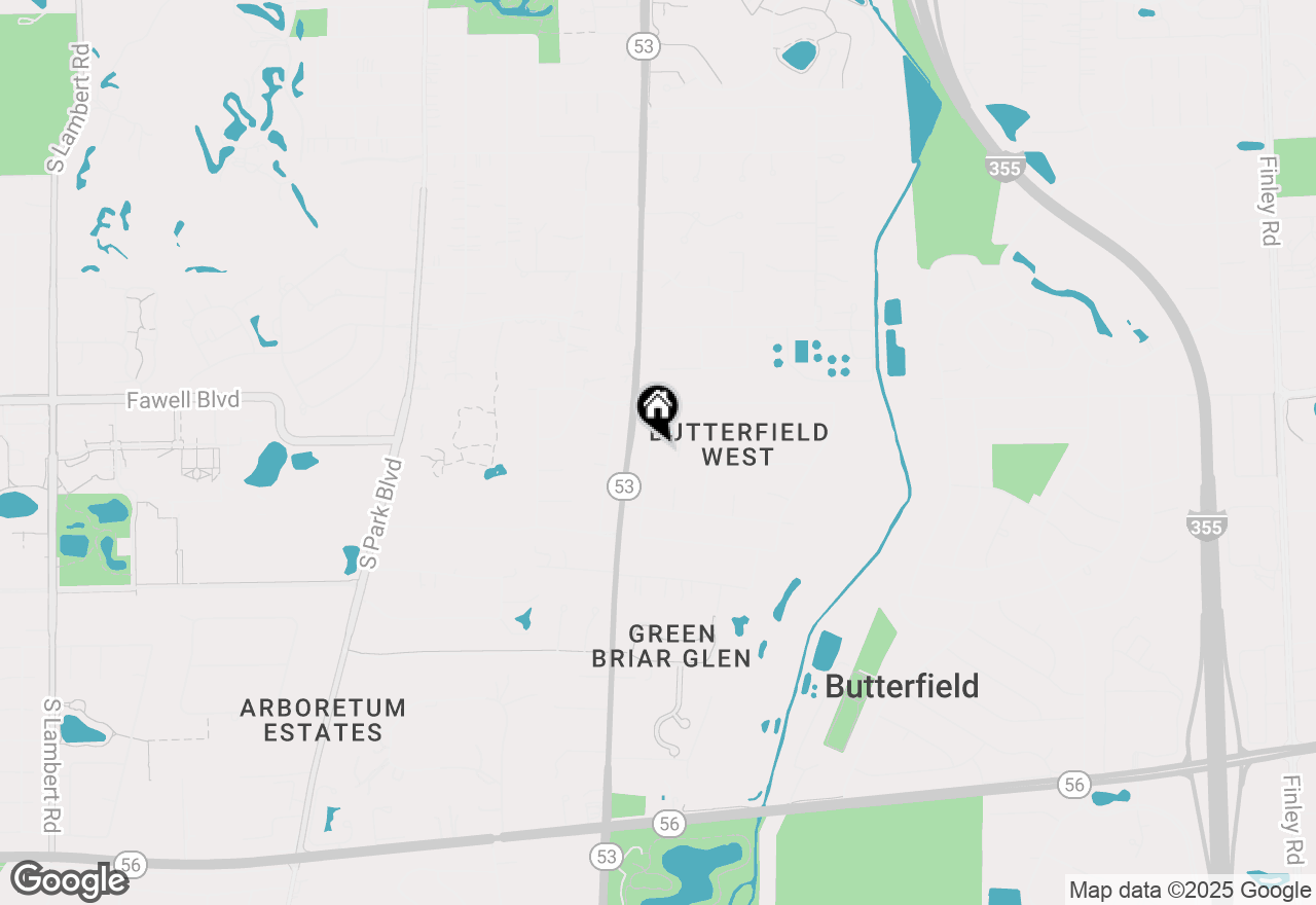 Map of 2S111 Churchill Lane, Glen Ellyn, IL 60137