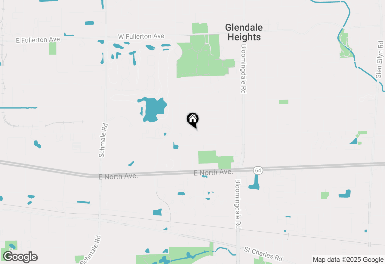 Map of 1313 Glen Hill Drive, Glendale Heights, IL 60139