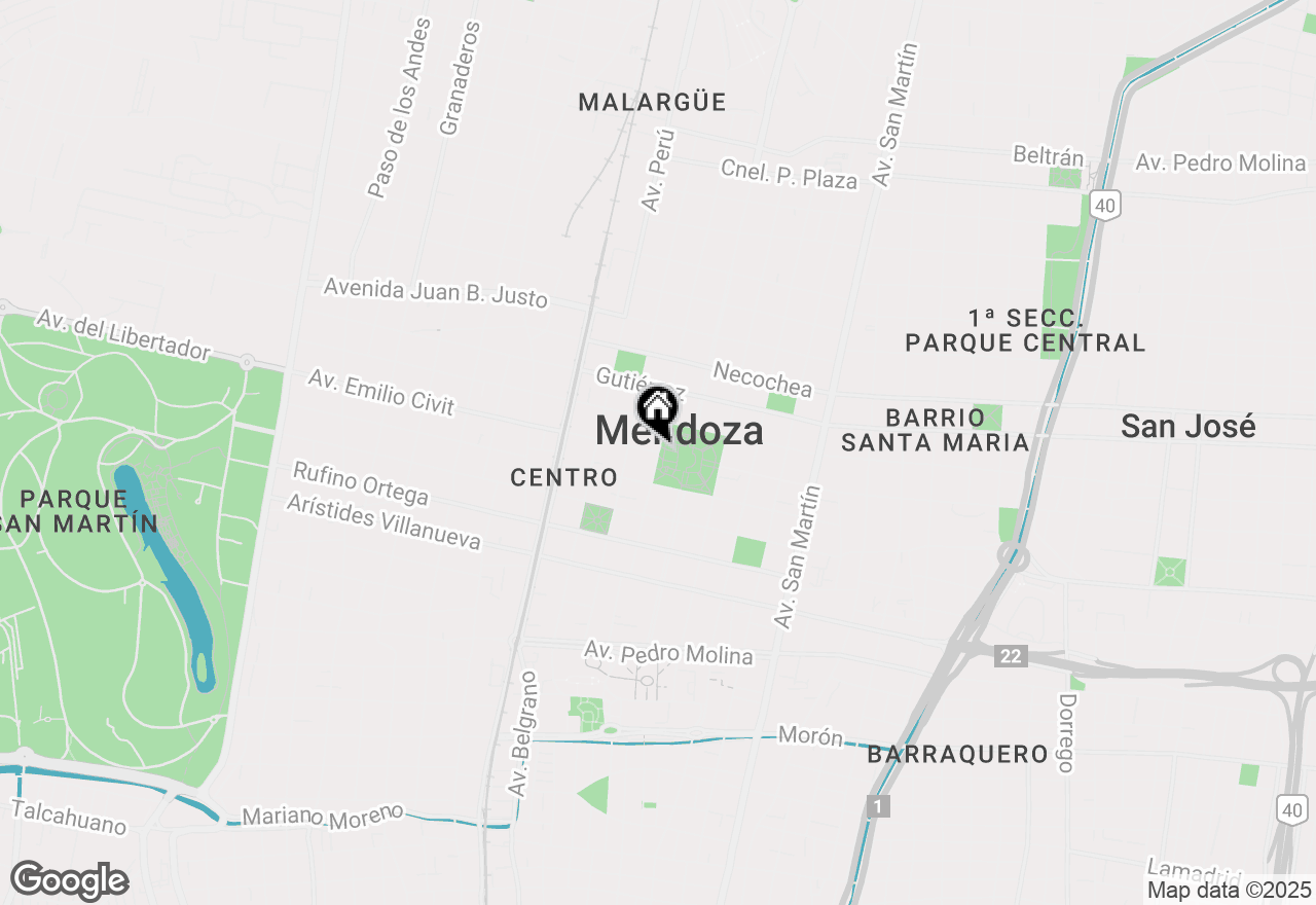 Map of 1234 Mendoza, Mendoza, Outside Of The Us 55000