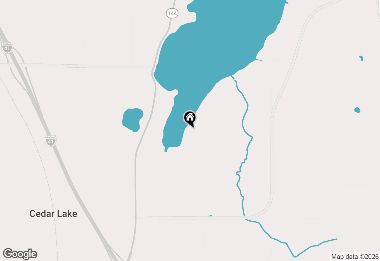Map of 4727 Fontana Beach Rd, West Bend, WI 53095