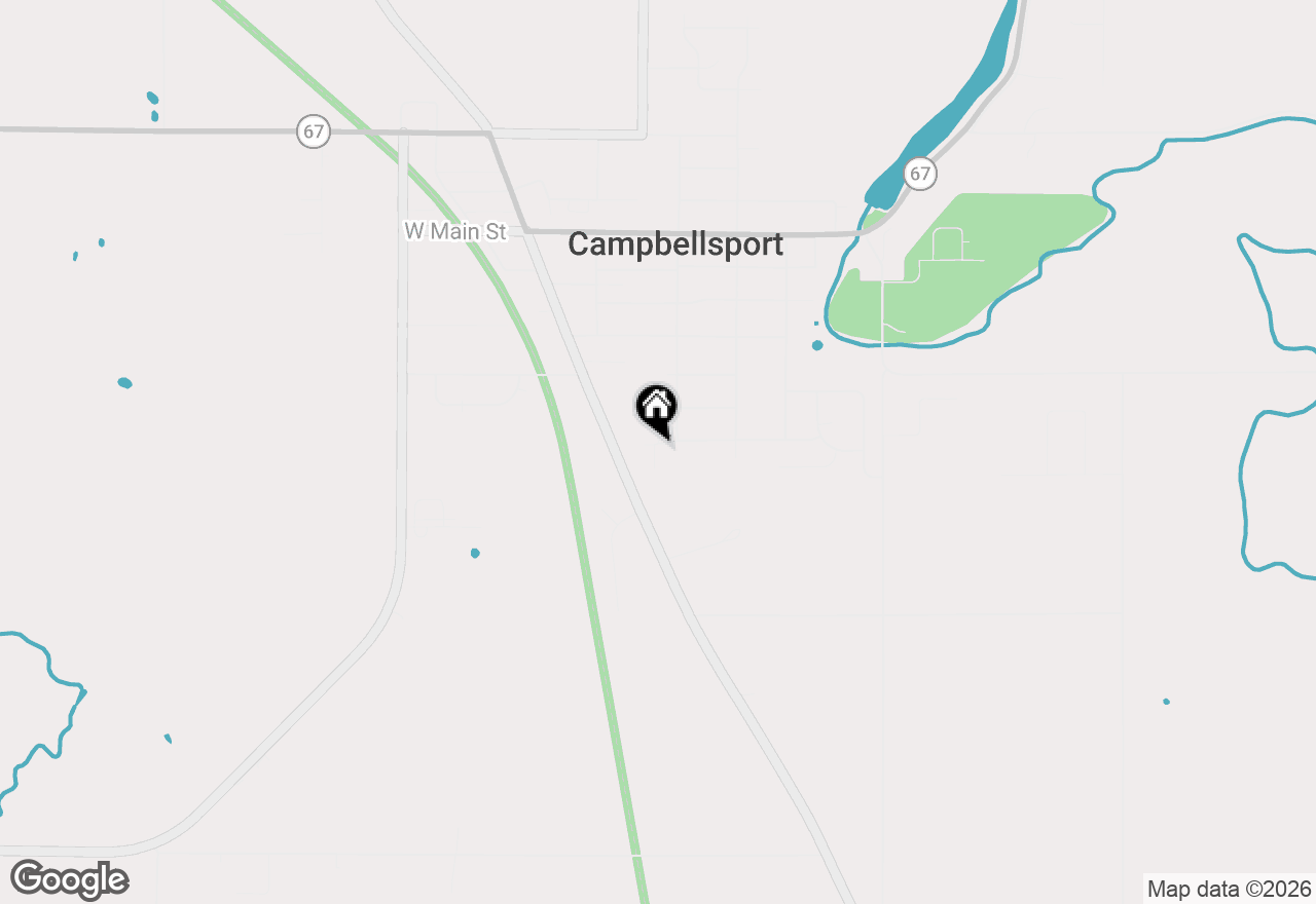 Map of 350 Auburn Meadows Ct #D, Campbellsport, WI 53010
