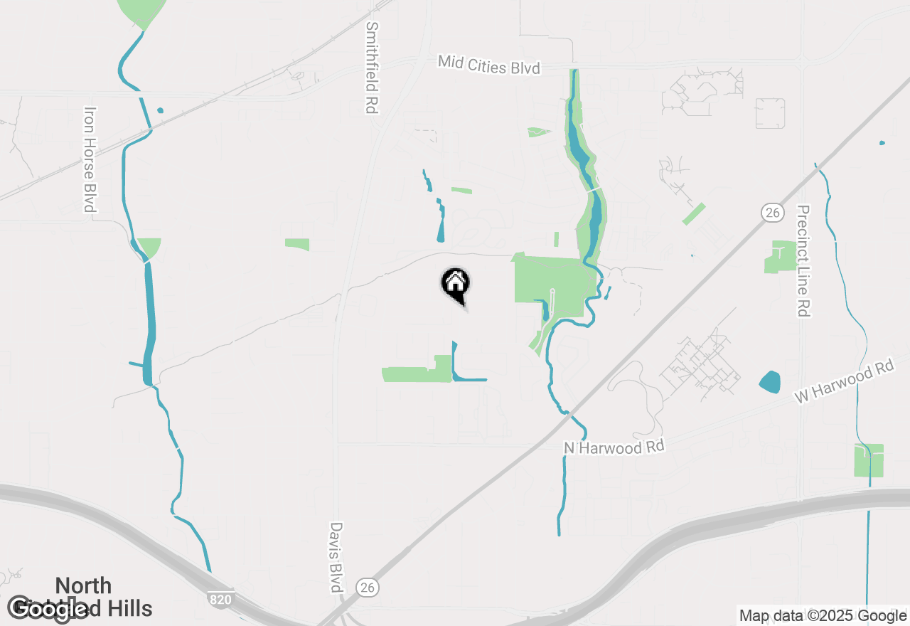 Map of 5625 Cork Lane, North Richland Hills, TX 76180