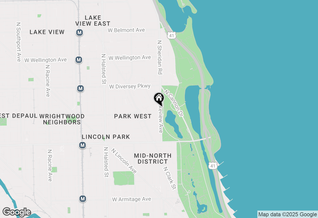 Map of 2600 N Lakeview Avenue #1T, Chicago, IL 60614