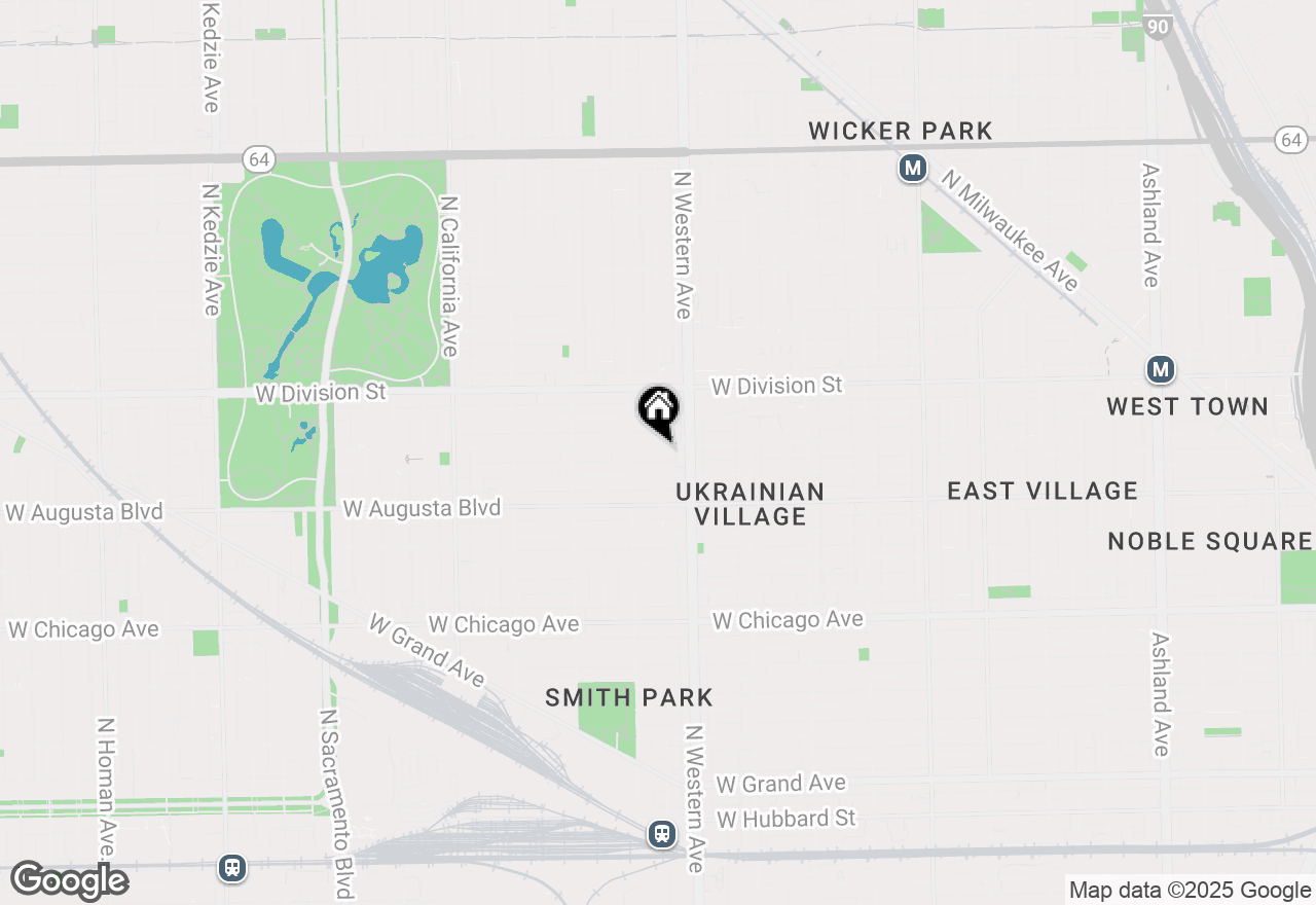 Map of 2431 W Thomas Street, Chicago, IL 60622
