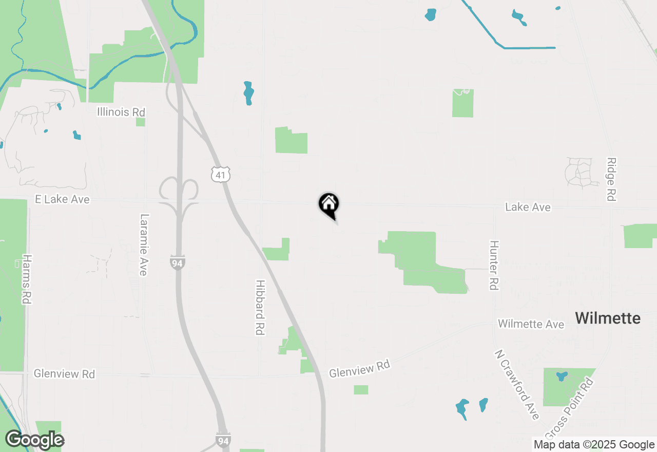 Map of 819 Redbud Lane, Wilmette, IL 60091