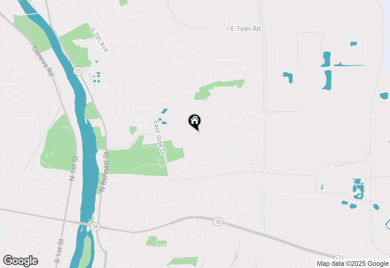 Map of 957 Whittington Drive, Geneva, IL 60134