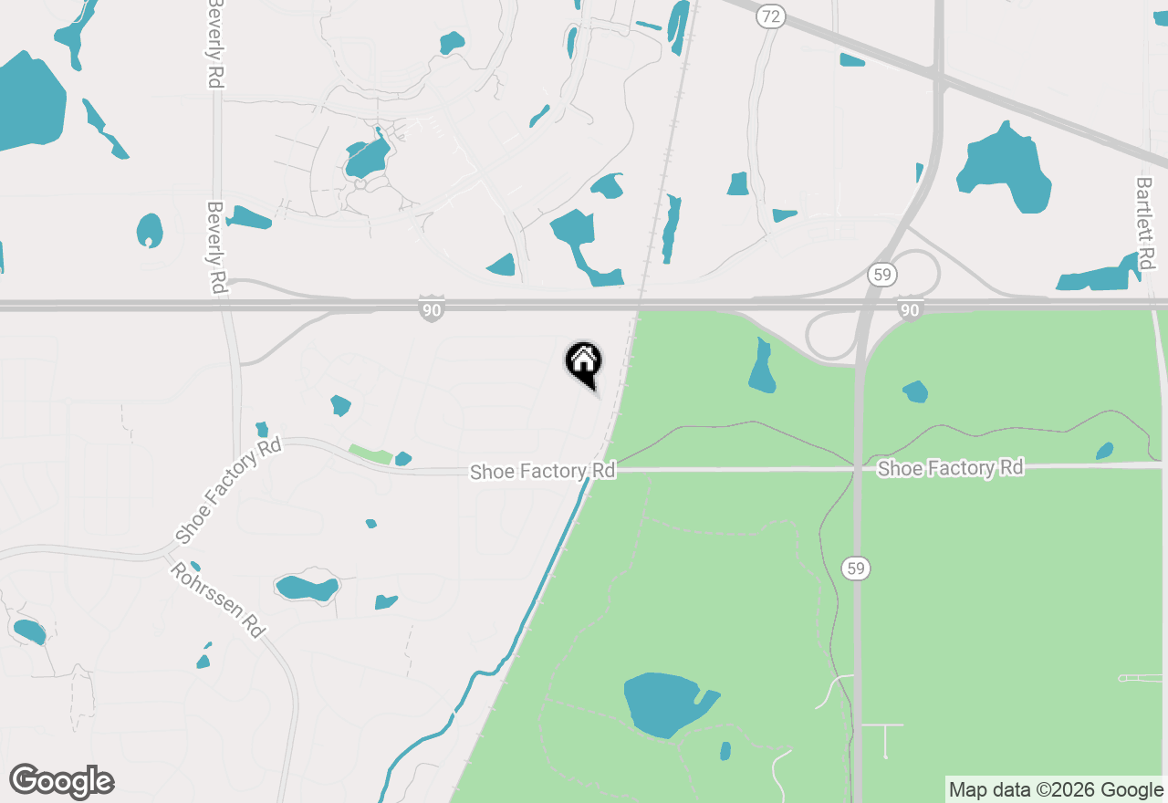 Map of 1995 Bridlewood Drive, Hoffman Estates, IL 60192