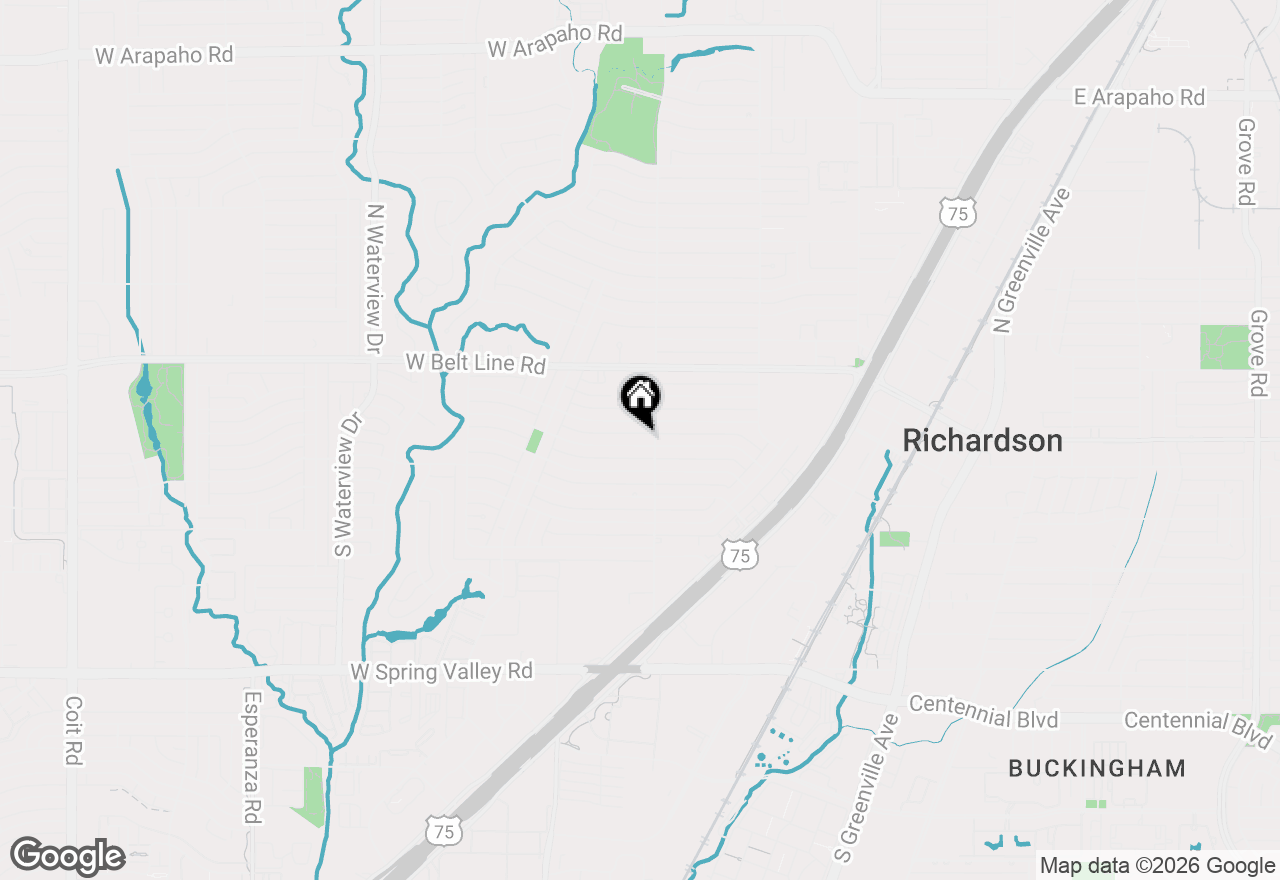 Map of 704 Downing Drive, Richardson, TX 75080
