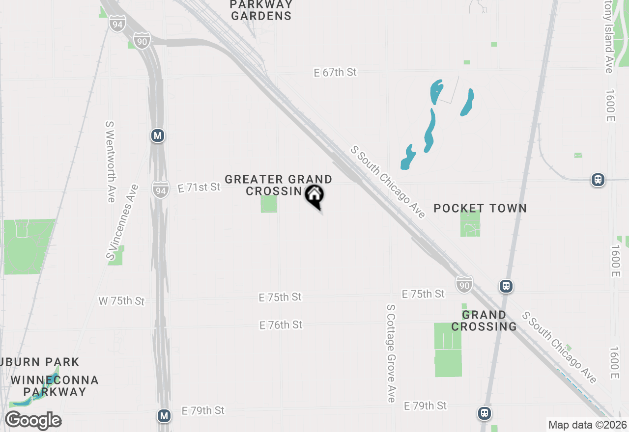 Map of 7204 S Rhodes Avenue, Chicago, IL 60619
