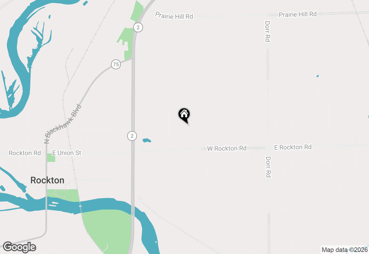 Map of 607 Queens Court, Rockton, IL 61072