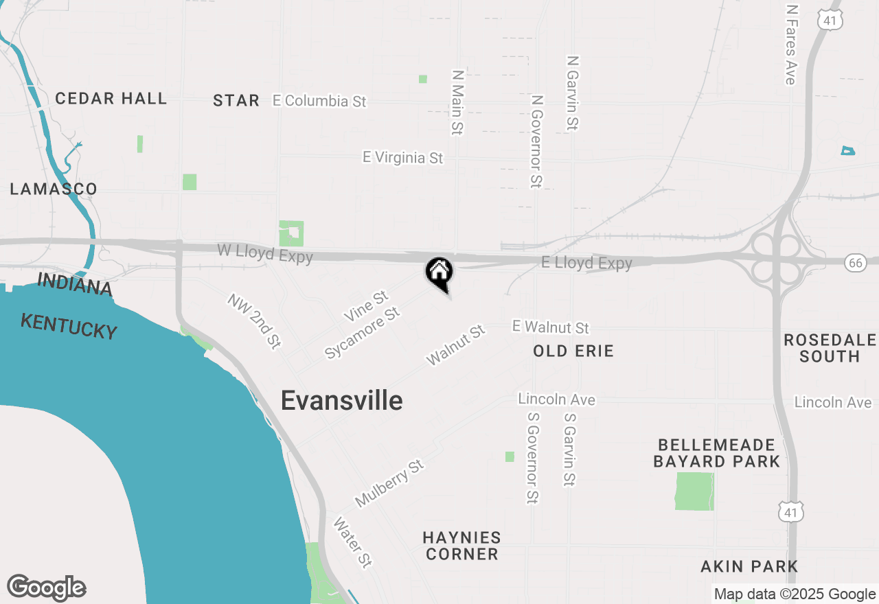 Map of 915 Main Street #205, Evansville, IN 47708