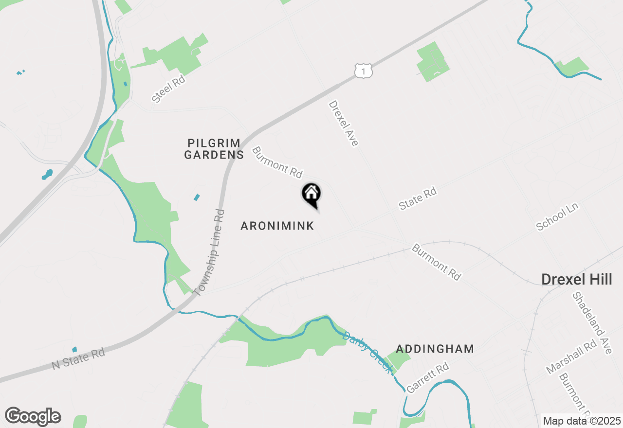 Map of 914 Anderson Avenue, Drexel Hill, PA 19026