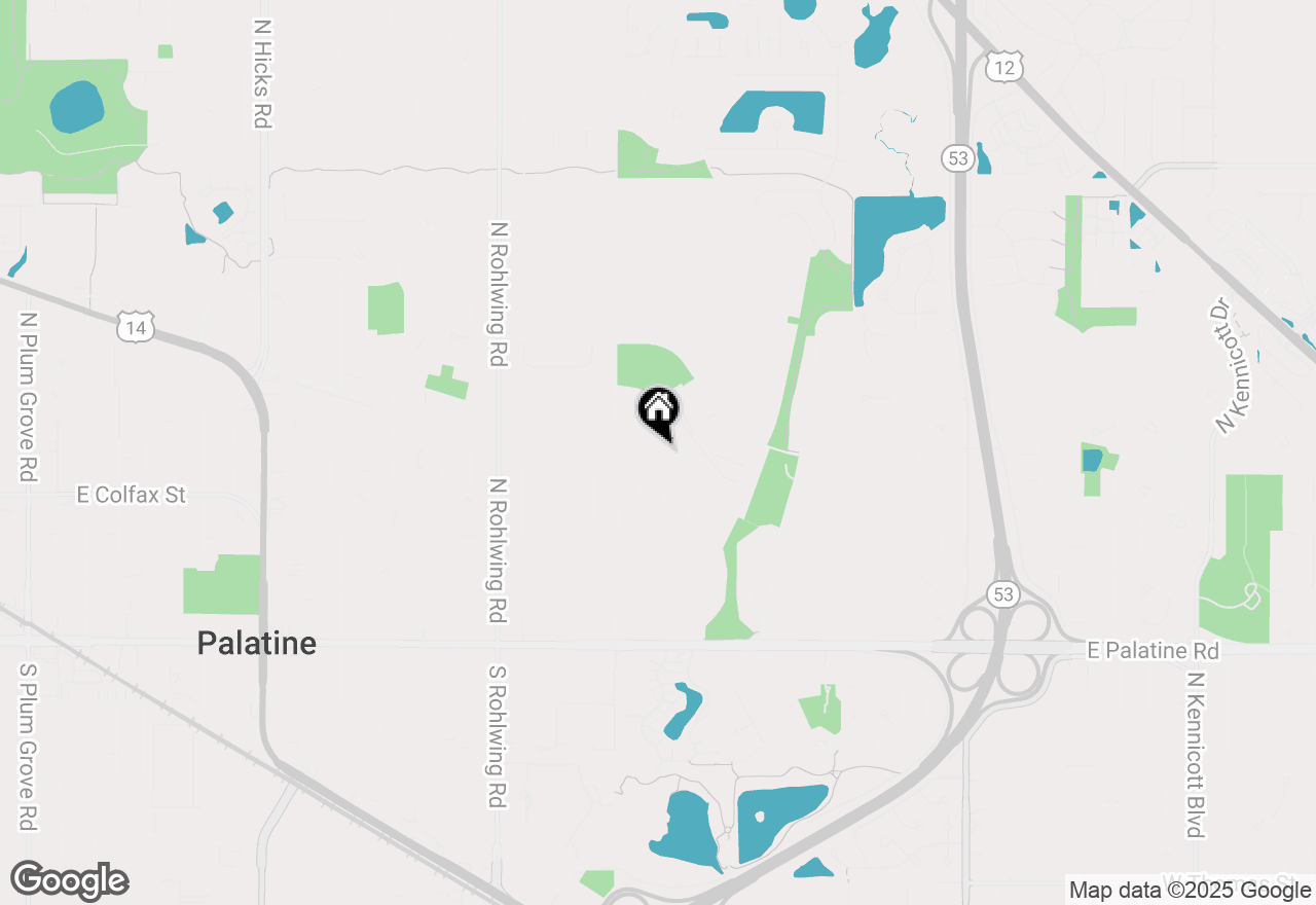 Map of 315 N Lytle Drive, Palatine, IL 60074