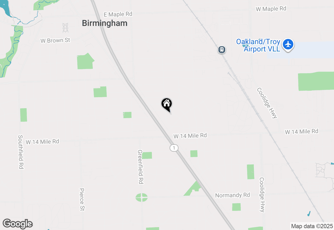 Map of 1678 N Taunton Road, Birmingham, MI 48009