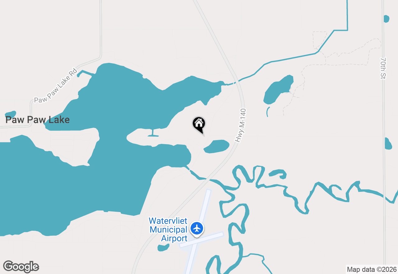 Map of 8663 Little Paw Paw Avenue, Watervliet, MI 49098