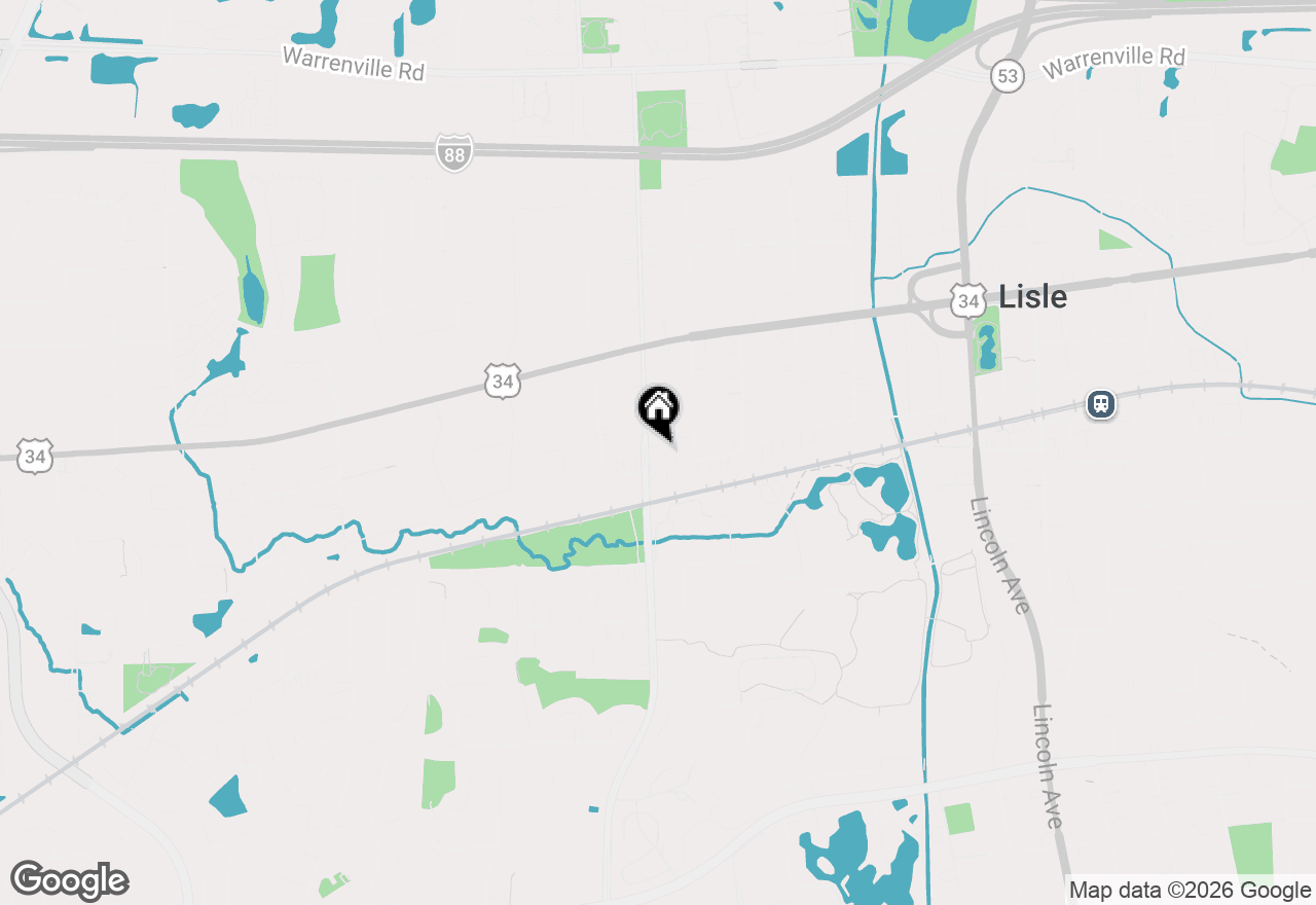Map of 1912 Burlington Avenue, Lisle, IL 60532