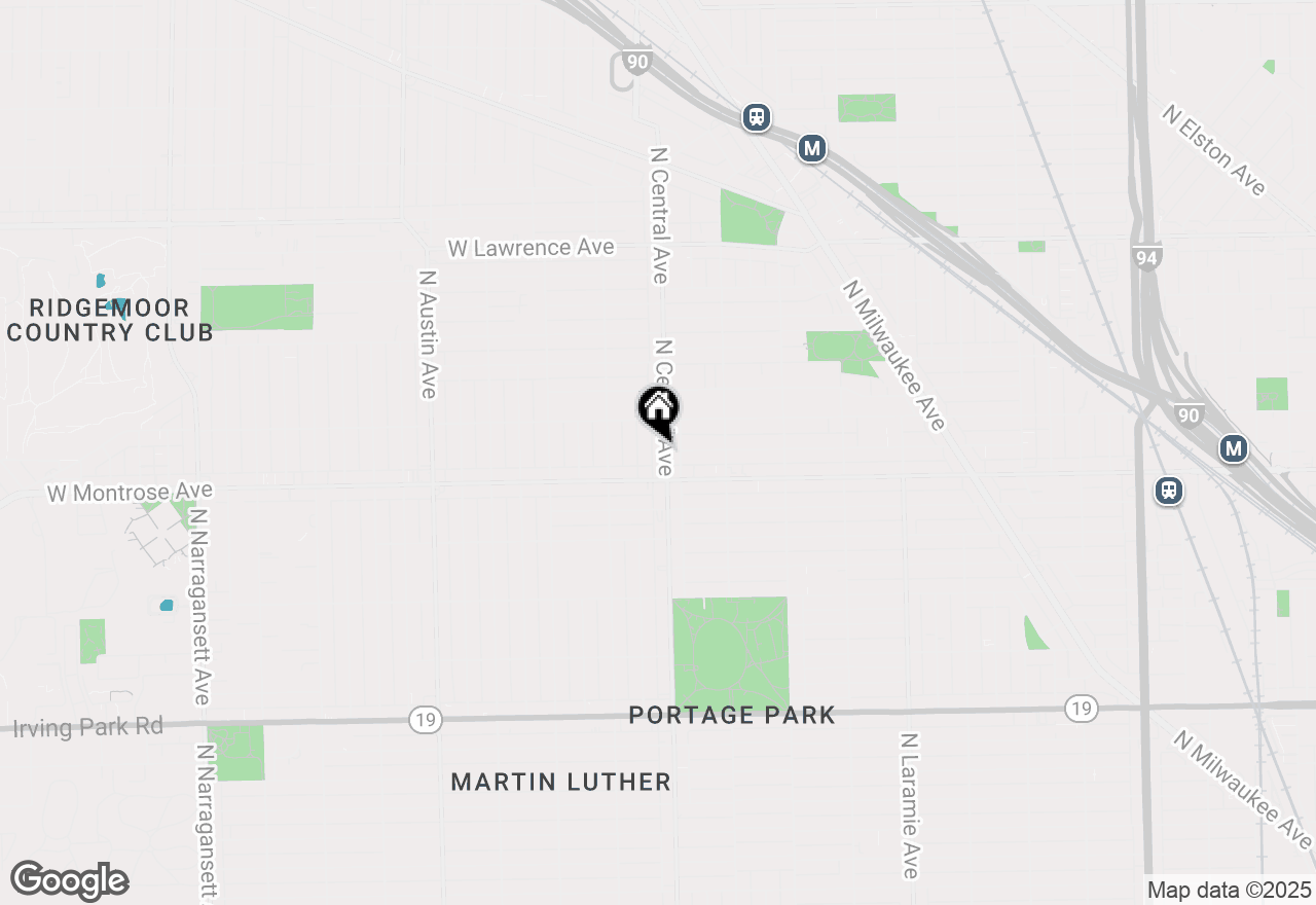 Map of 4428 N Central Avenue #2W, Chicago, IL 60630