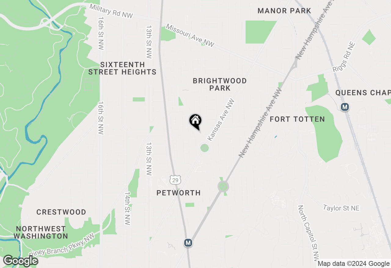 Map of 4814 Illinois Avenue Nw, Washington, DC 20011