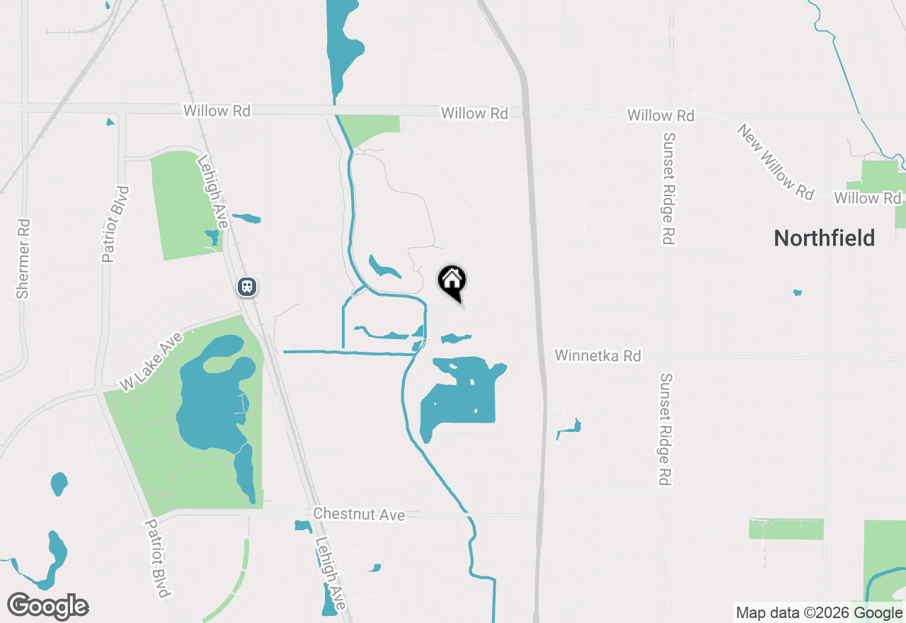 Map of 1821 Wildberry Drive #A, Glenview, IL 60025