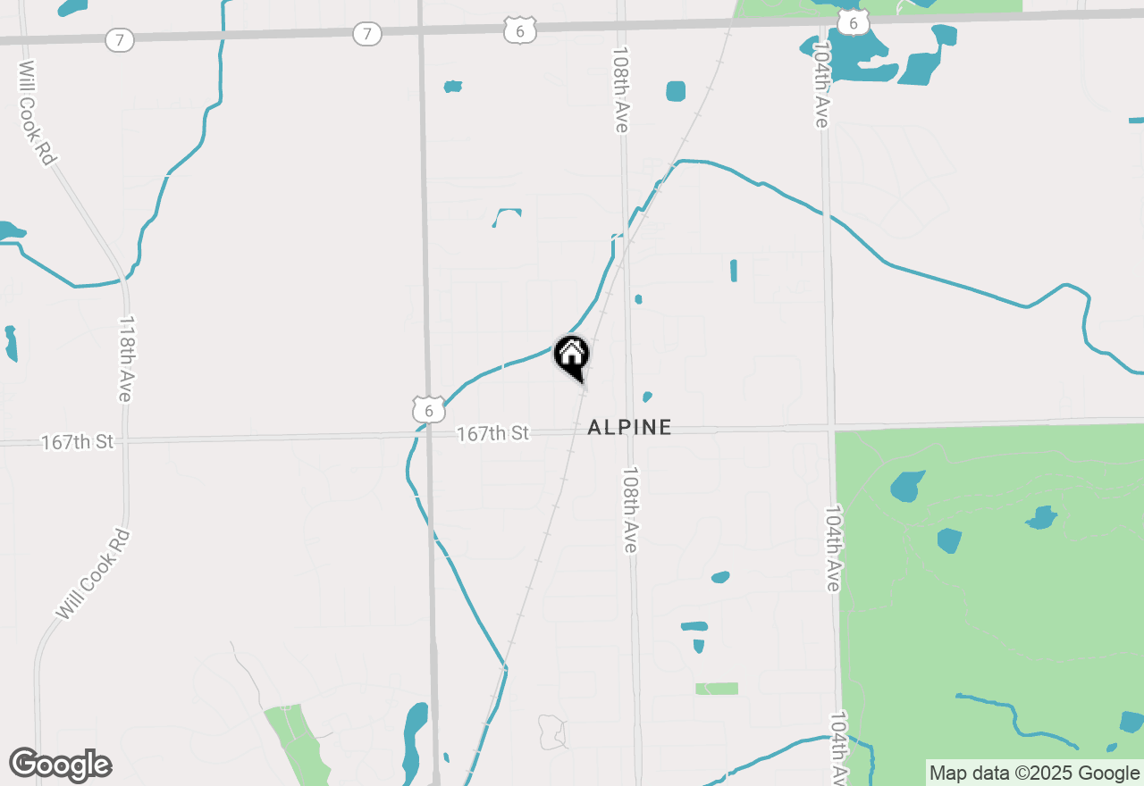 Map of 16626 Pear Avenue, Orland Park, IL 60467