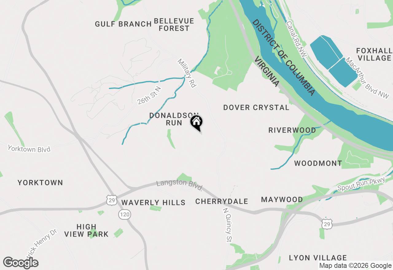 Map of 4136 25th Street N, Arlington, VA 22207